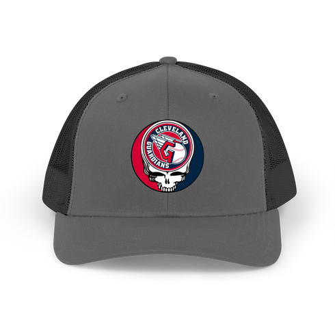 Cleveland Guardians Stealie Grateful Dead Trucker Cap