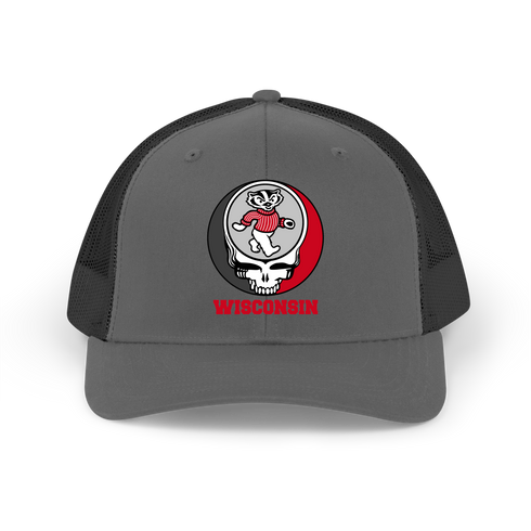 Dancing Badger Stealie Grateful Dead Trucker Cap