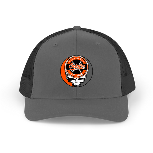 Baltimore Orioles Stealie Grateful Dead Trucker Cap