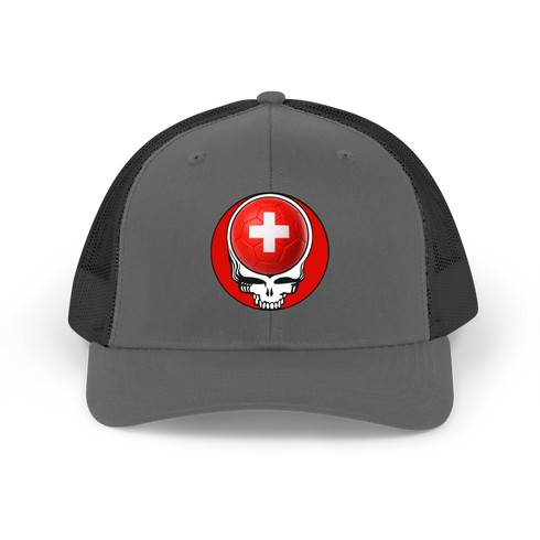 Switzerland FIFA World Cup Stealie Grateful Dead Trucker Cap