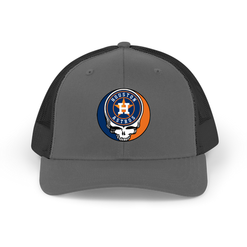 Huston Astros Logo Stealie Grateful Dead Trucker Cap