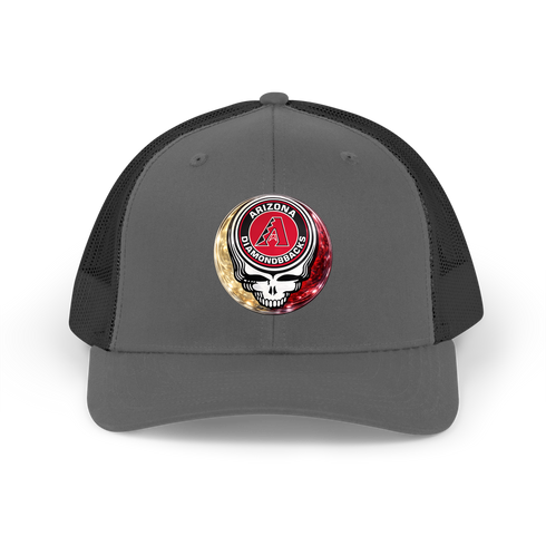 Diamondbacks Crystal Stealie Stealie Grateful Dead Trucker Cap