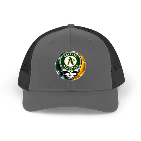 Oakland Athletics Crystal Stealie Stealie Grateful Dead Trucker Cap