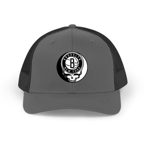 Brooklyn Nets Stealie Grateful Dead Trucker Cap