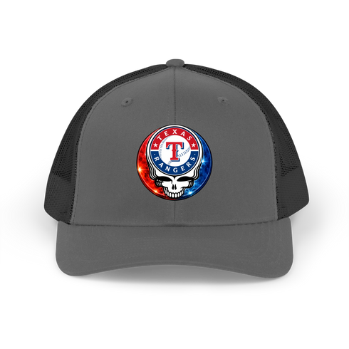 Texas Rangers Crystal Stealie Stealie Grateful Dead Trucker Cap