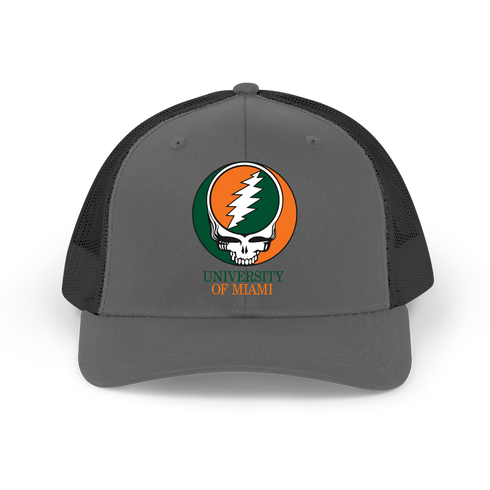 University of Miami Stealie Grateful Dead Trucker Cap