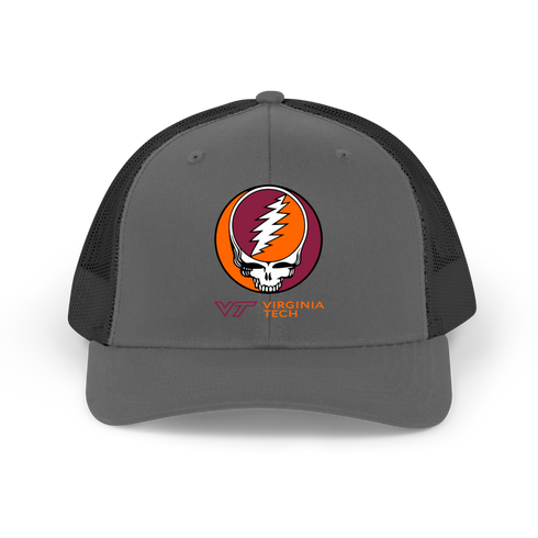Virginia Tech Stealie Grateful Dead Trucker Cap