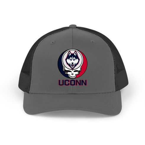UCONN Huskies Stealie Grateful Dead Trucker Cap