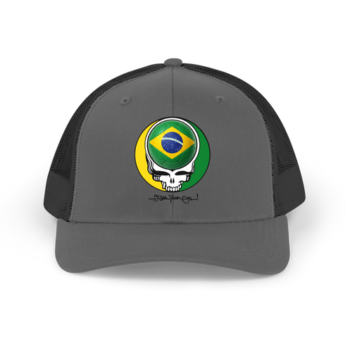 Brazil FIFA World Cup Stealie Grateful Dead Trucker Cap