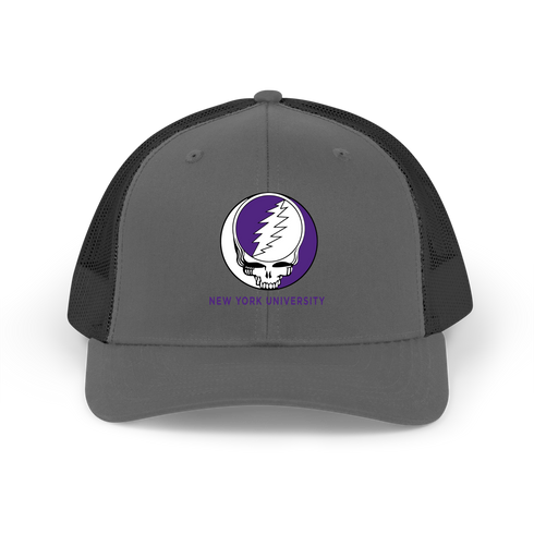 New York University (NYU) Stealie Grateful Dead Trucker Cap