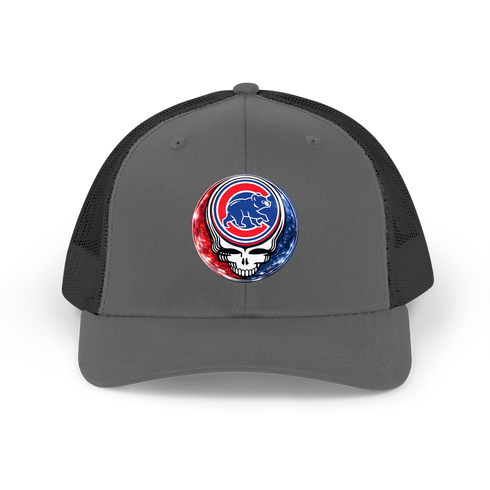 Chicago Cubs Crystal Stealie Stealie Grateful Dead Trucker Cap