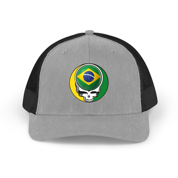 Brazil FIFA World Cup Stealie Grateful Dead Trucker Cap