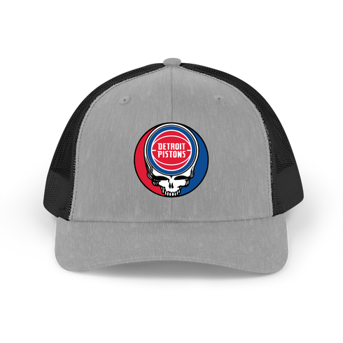 Detroit Pistons Stealie Grateful Dead Trucker Cap