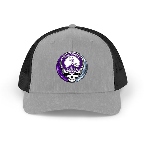 Colorado Rockies Crystal Stealie Stealie Grateful Dead Trucker Cap
