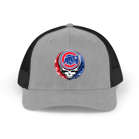 Chicago Cubs Crystal Stealie Stealie Grateful Dead Trucker Cap
