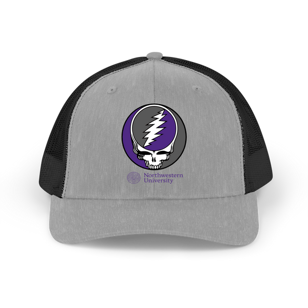 Northwestern Stealie Grateful Dead Trucker Cap