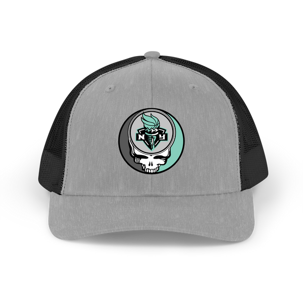 New York Liberty Stealie Grateful Dead Trucker Cap