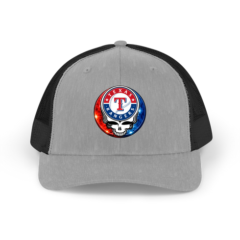 Texas Rangers Crystal Stealie Stealie Grateful Dead Trucker Cap
