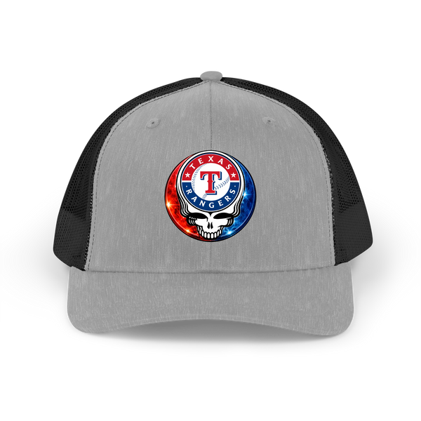 Texas Rangers Crystal Stealie Stealie Grateful Dead Trucker Cap