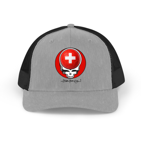 Switzerland FIFA World Cup Stealie Grateful Dead Trucker Cap