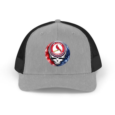 St. Louis Cardinals Crystal Stealie Stealie Grateful Dead Trucker Cap