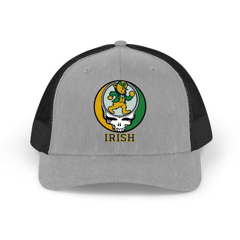 Notre Dame Dancing Leprechaun Stealie Grateful Dead Trucker Cap