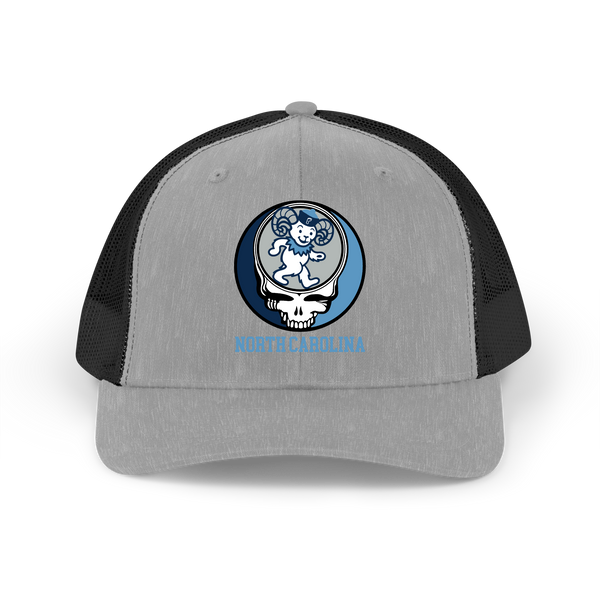 University of North Carolina Dancing Ram Stealie Stealie Grateful Dead Trucker Cap