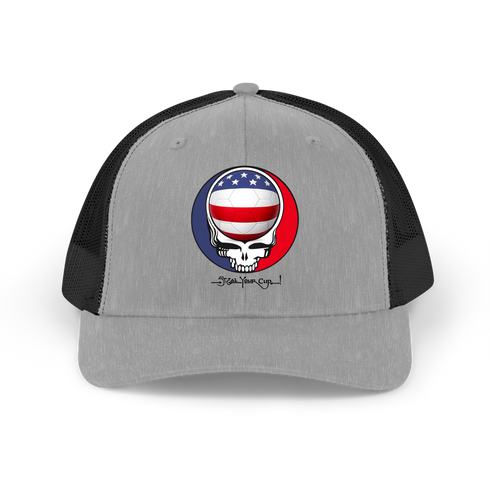 Soccer USA FIFA World Cup Stealie Grateful Dead Trucker Cap
