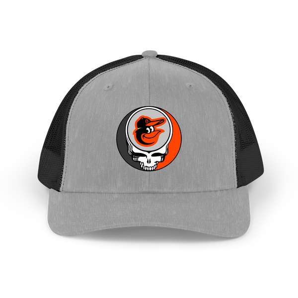 Baltimore Orioles Bird Stealie Grateful Dead Trucker Cap