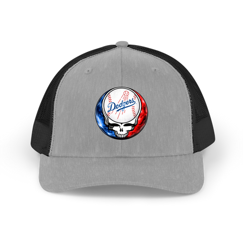 Los Angeles Dodgers Crystal Stealie2 Stealie Grateful Dead Trucker Cap