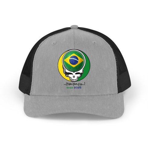 Brazil FIFA Stealie Grateful Dead Trucker Cap