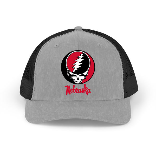 Nebraska Stealie Grateful Dead Trucker Cap