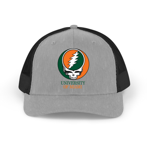 University of Miami Stealie Grateful Dead Trucker Cap