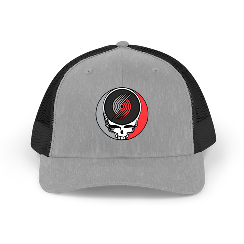 Portland Trailblazers Stealie Grateful Dead Trucker Cap