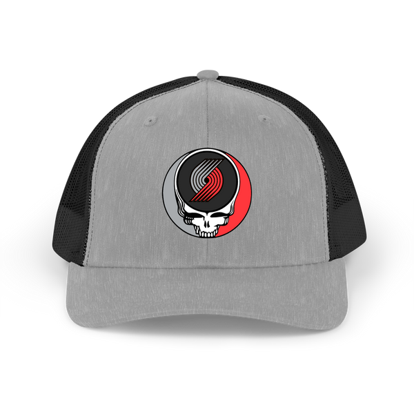 Portland Trailblazers Stealie Grateful Dead Trucker Cap