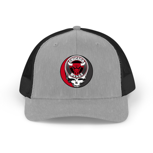 Chicago Bulls Stealie Grateful Dead Trucker Cap