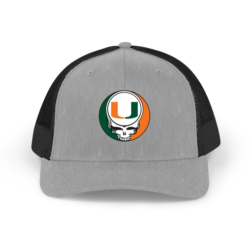 University of Miami Stealie Grateful Dead Trucker Cap