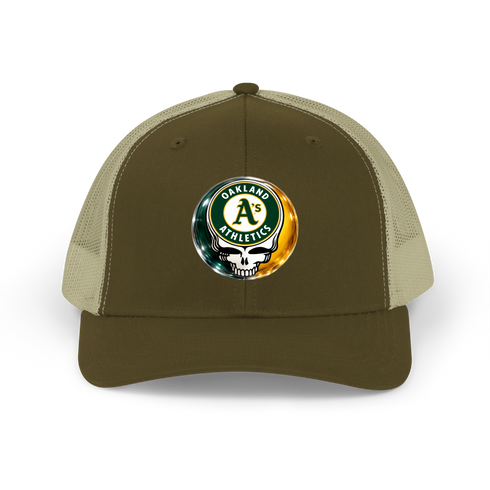 Oakland Athletics Crystal Stealie Stealie Grateful Dead Trucker Cap