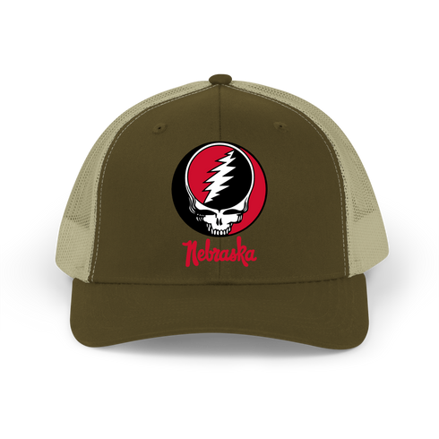 Nebraska Stealie Grateful Dead Trucker Cap