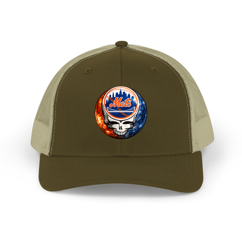 New York Mets Crystal Stealie Stealie Grateful Dead Trucker Cap