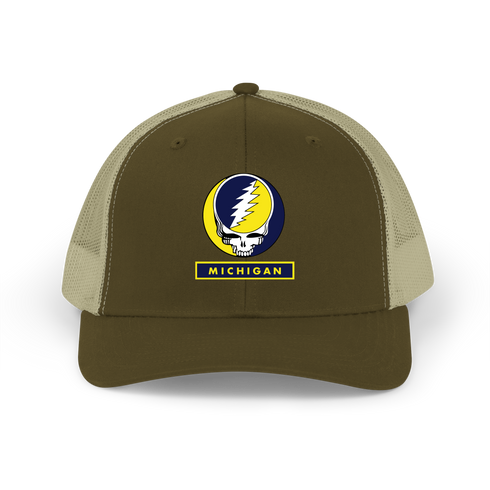 University of Michigan Stealie Grateful Dead Trucker Cap