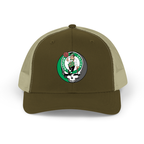 Boston Celtics Leprechaun Stealie Grateful Dead Trucker Cap