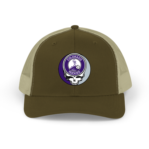 Colorado Rockies Stealie Grateful Dead Trucker Cap