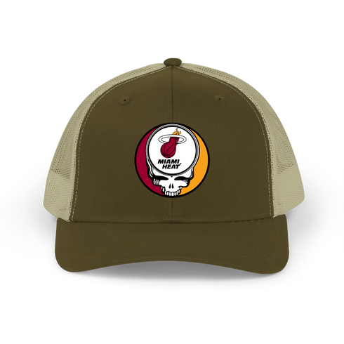Miami Heat Stealie Grateful Dead Trucker Cap