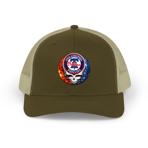 Philadelphia Phillies Crystal Stealie2 Stealie Grateful Dead Trucker Cap