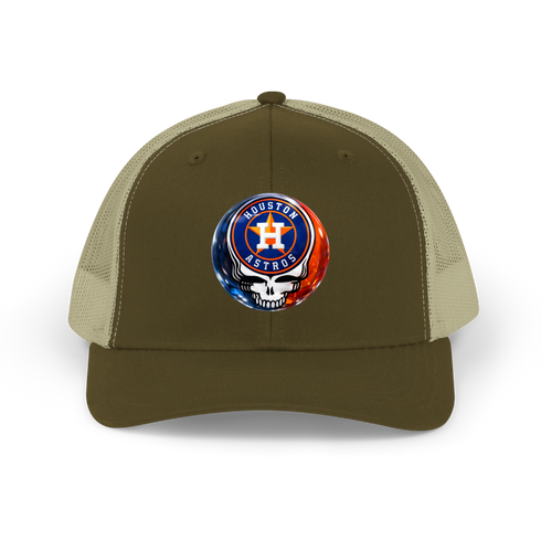 Houston Astros Crystal Stealie Stealie Grateful Dead Trucker Cap