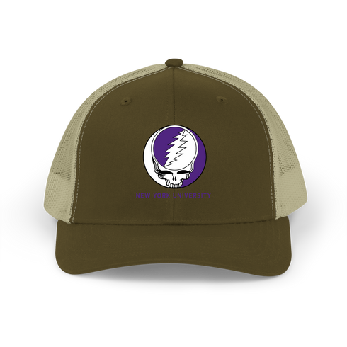 New York University (NYU) Stealie Grateful Dead Trucker Cap