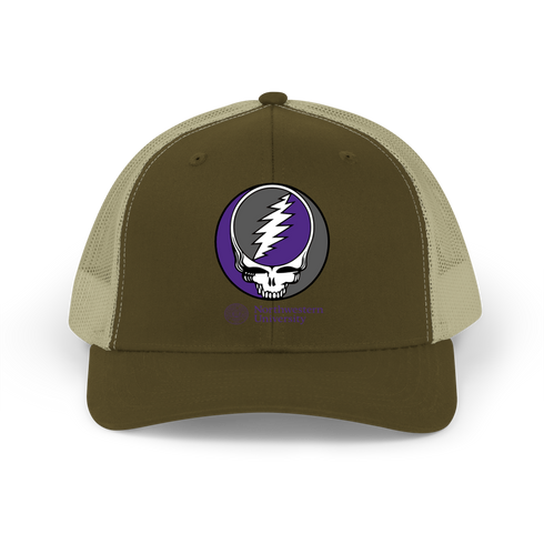 Northwestern Stealie Grateful Dead Trucker Cap
