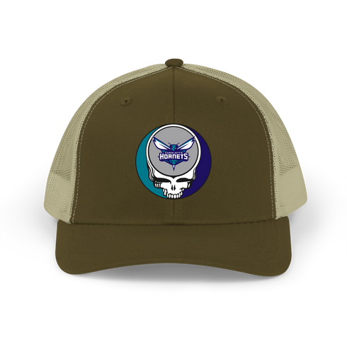 Charlotte Hornets Stealie Grateful Dead Trucker Cap