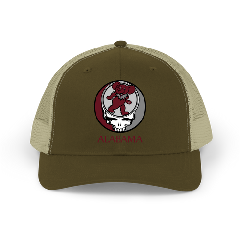 Alabama Dancing Elephant Stealie Grateful Dead Trucker Cap